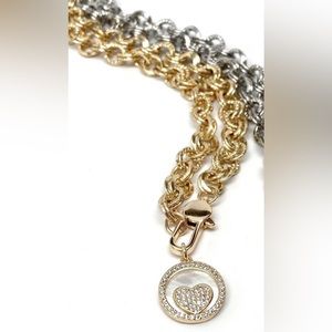 💥💥FLASH SALE💥💥 NWT Gold Chain with Heart Pendant 16”+3” extender